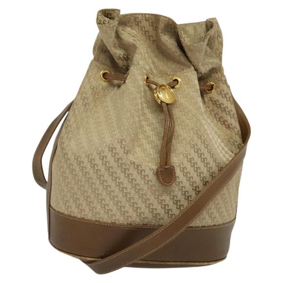GUCCI Shoulder Bag Canvas Beige Gold - Picture 1 of 16